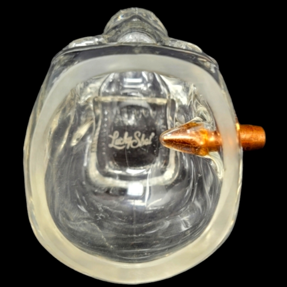 LUCKY SHOT HEADSHOT AND .308 BULLET WHISKY GLASS - Picture 9 of 9